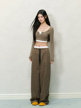 Double Waistband Spliced Fake Two-Piece Long Pants - CHINASQUAD