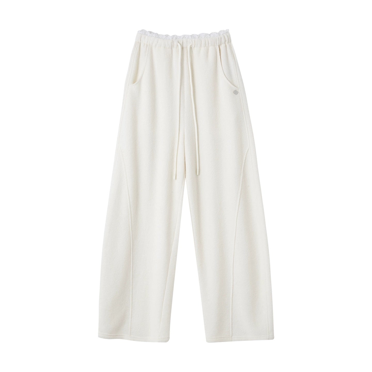 Plush Terry Fleece High-Neck Zip-up Sweatshirt & Banana Pants Set - CHINASQUAD