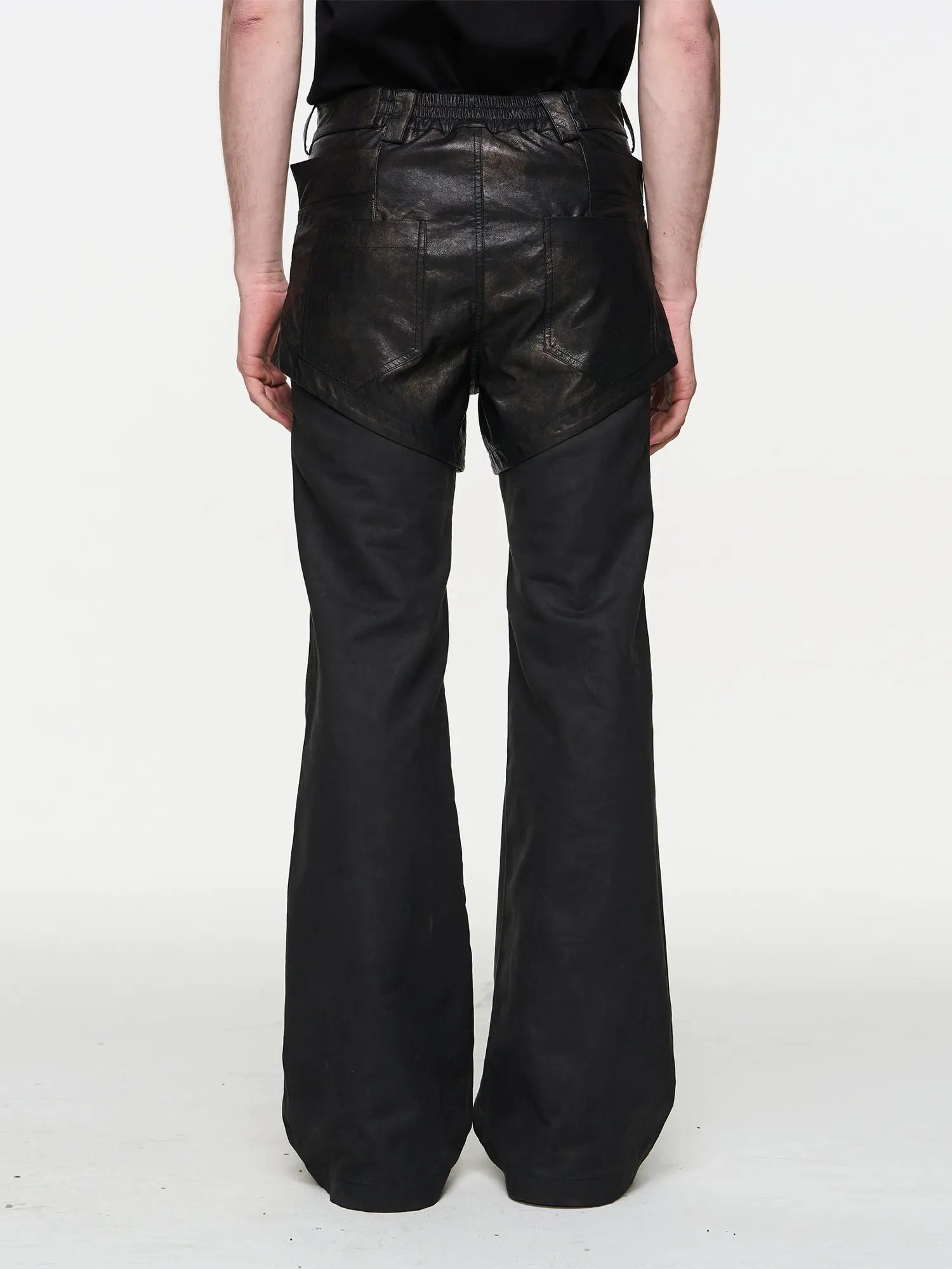 Black 2-in-1 Wide-Leg Pants - CHINASQUAD