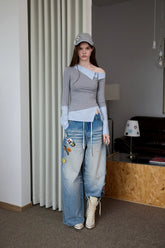 Plaid Patch Baseball Cap - CHINASQUAD