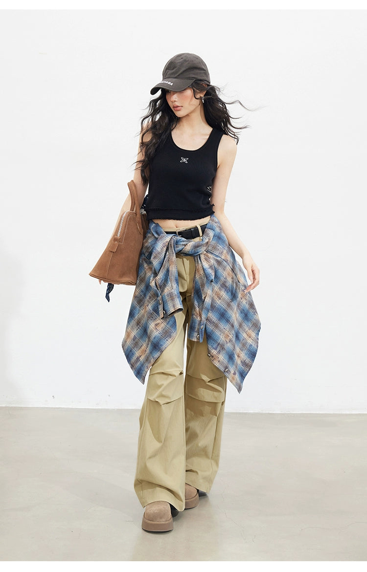 Vintage Plaid Oversized Shirt