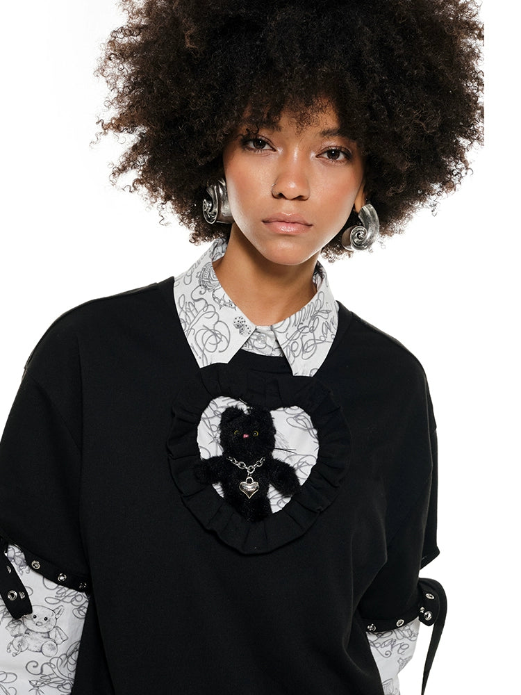 Black & White Tattoo Print Shirt - CHINASQUAD