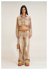 Wild Diamond Handcrafted Wide-Leg Denim Pants - CHINASQUAD