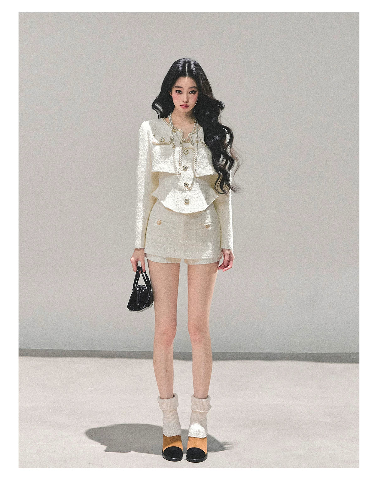 Tweed-Inspired Three-Piece Set