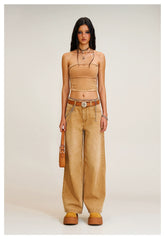 Origin of Wildness Wide-Leg Denim Pants - CHINASQUAD