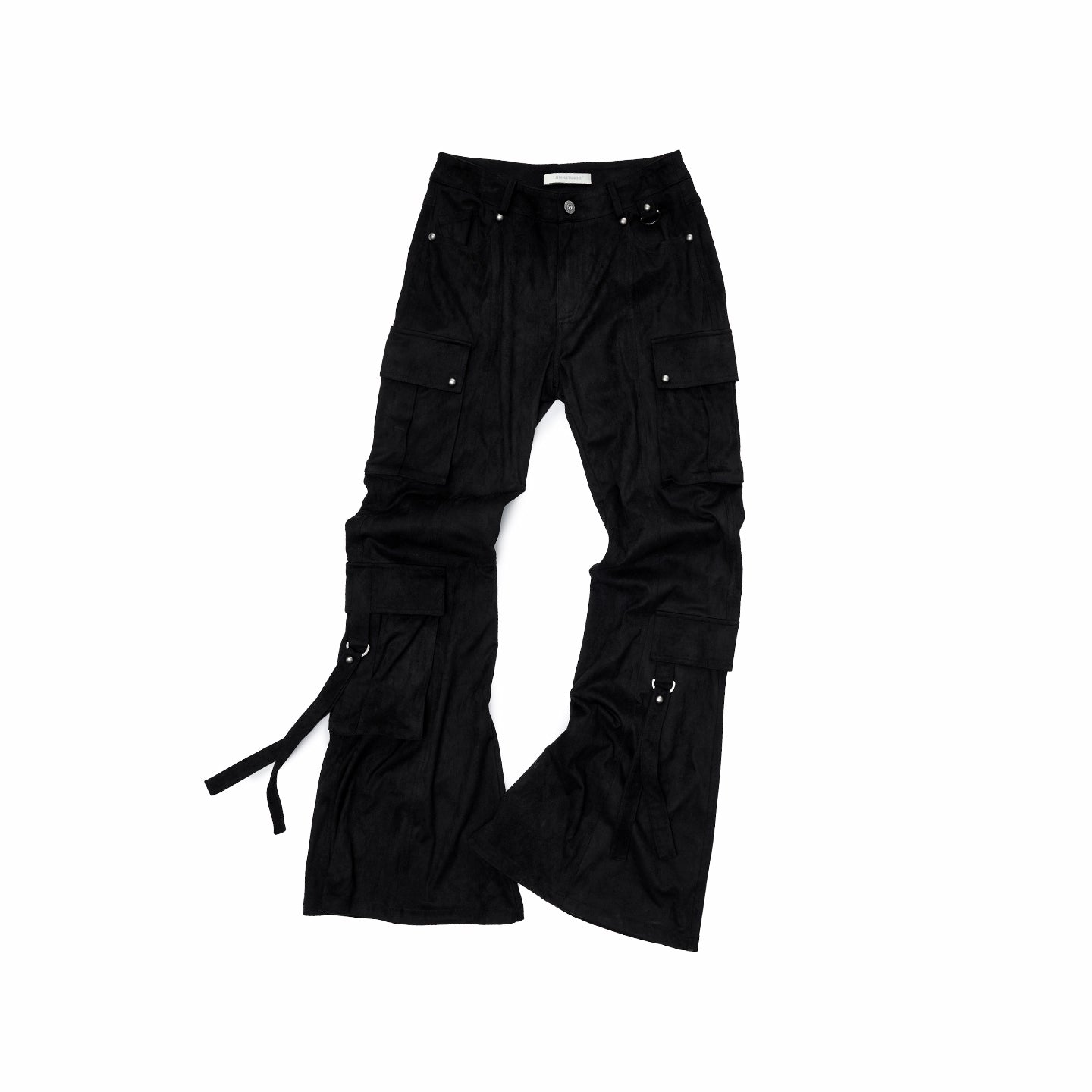Studded Pocket Flared Utility Pants