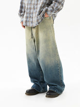 Gradient Washed Vintage Denim Jeans - CHINASQUAD