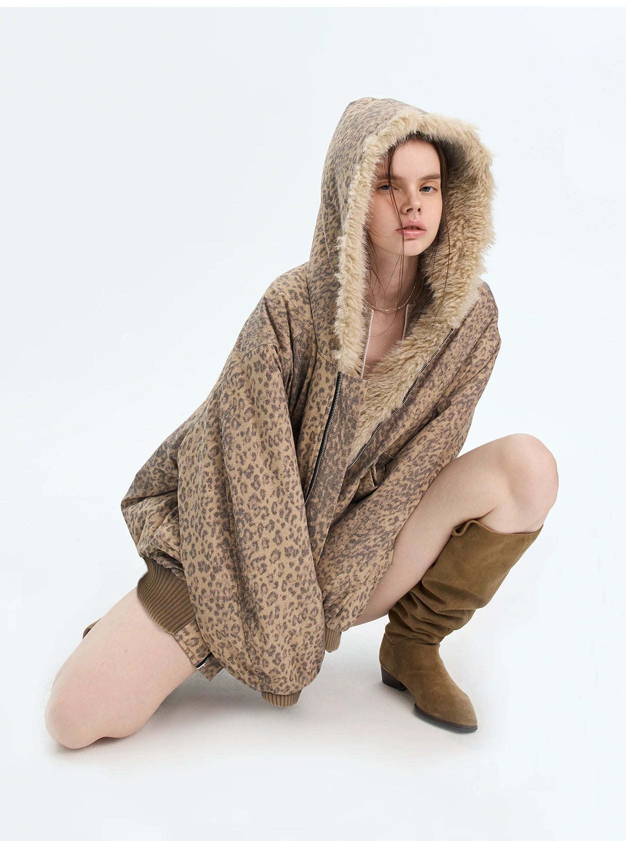 Eco Faux-Fur Hooded Jacket
