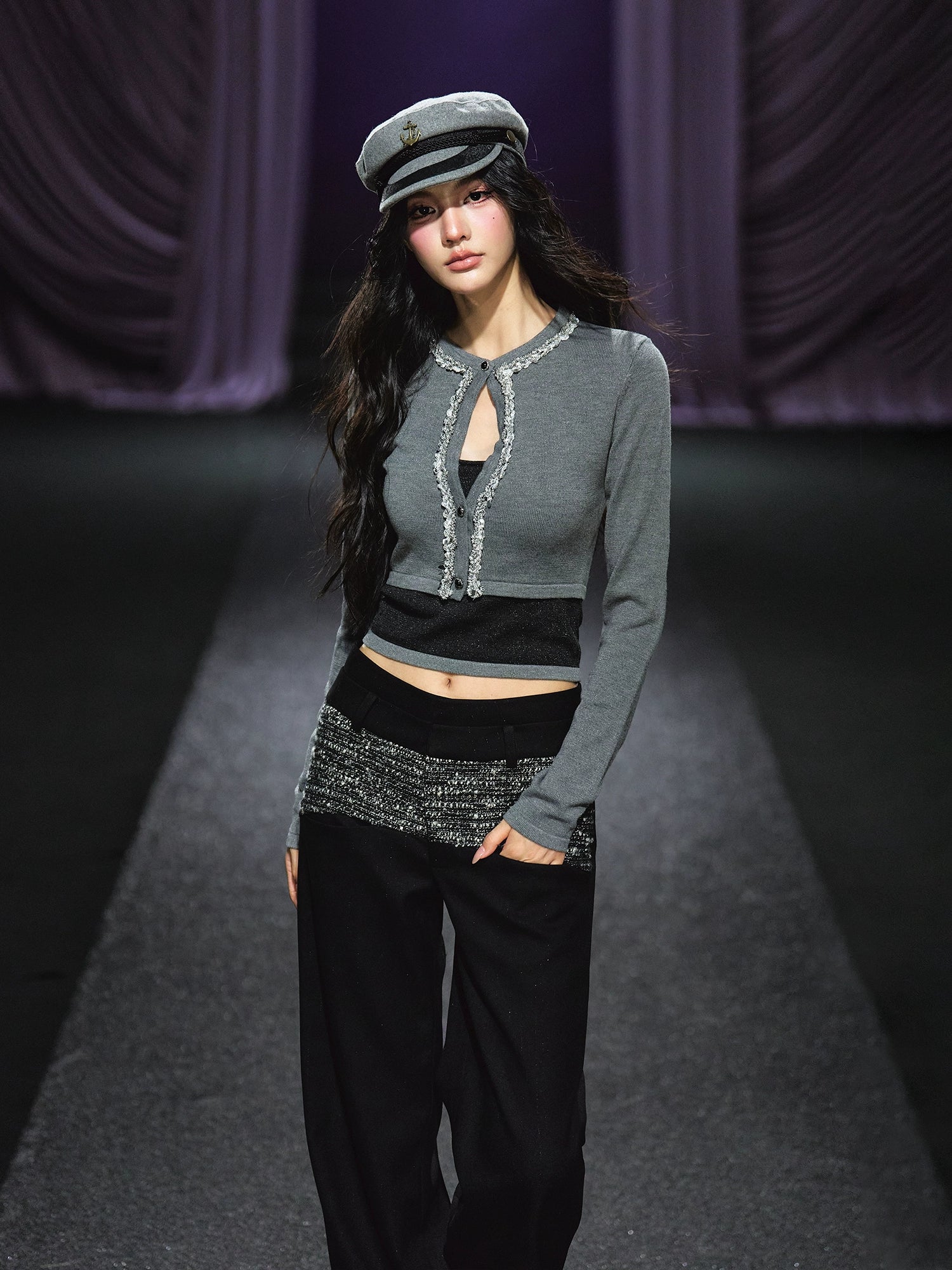 Embellished Knit Cardigan & Camisole Set - CHINASQUAD