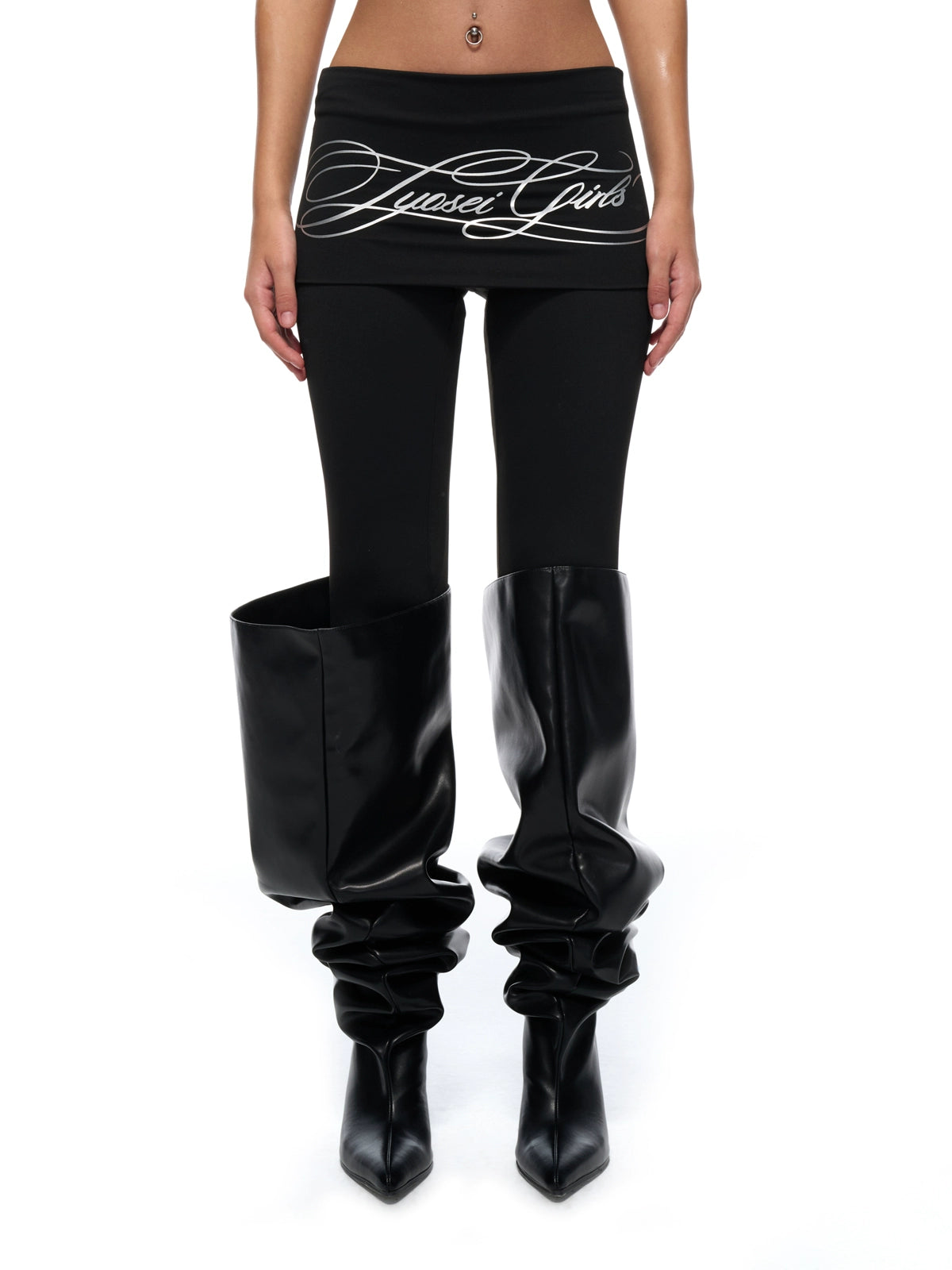 Waist Graphic Compression Yoga Leggings