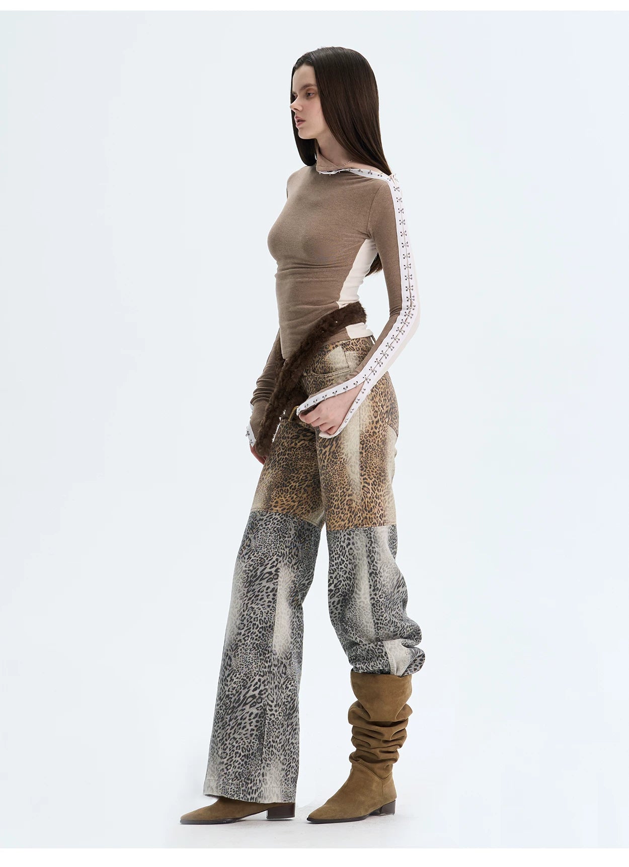 Brushed Mock-Neck Reversible Base Layer Turtleneck