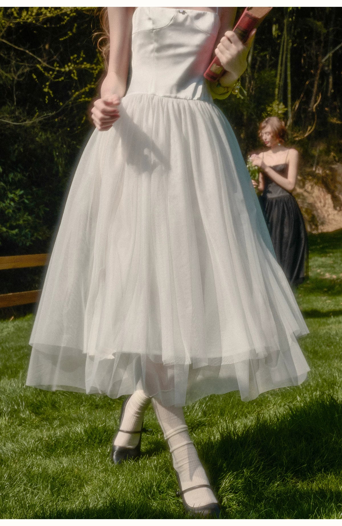 French Ballet Tulle Cami Maxi Dress
