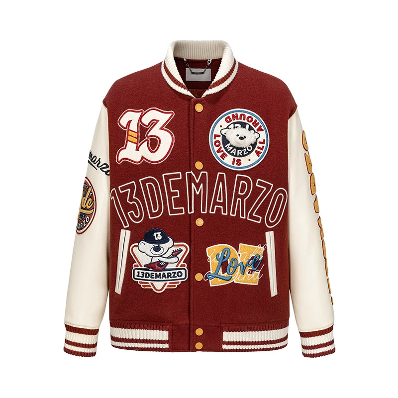 Doozoo Retro Instruments Baseball Jacket - CHINASQUAD