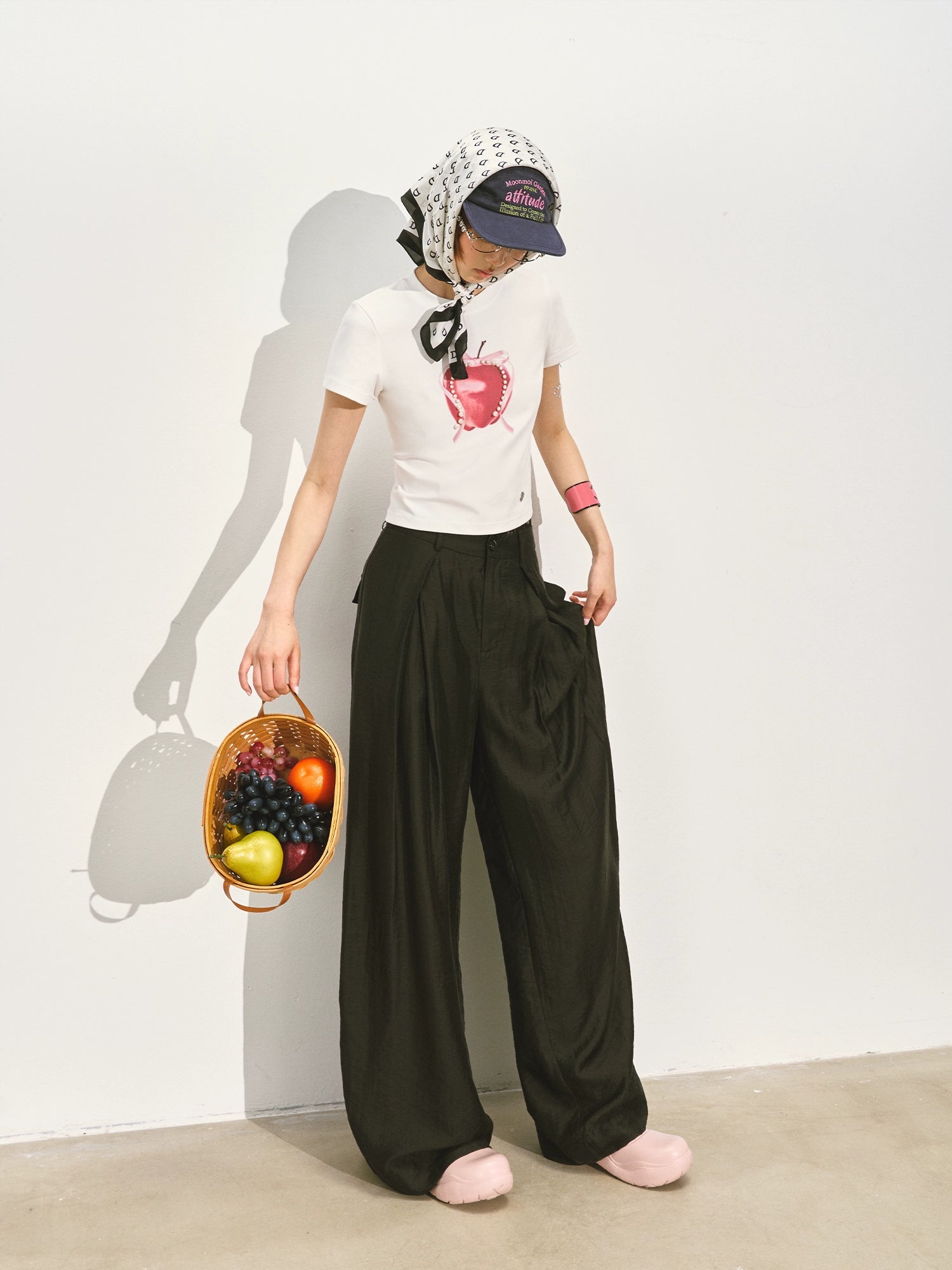 Suit Pleated Wide-Leg Pants - CHINASQUAD