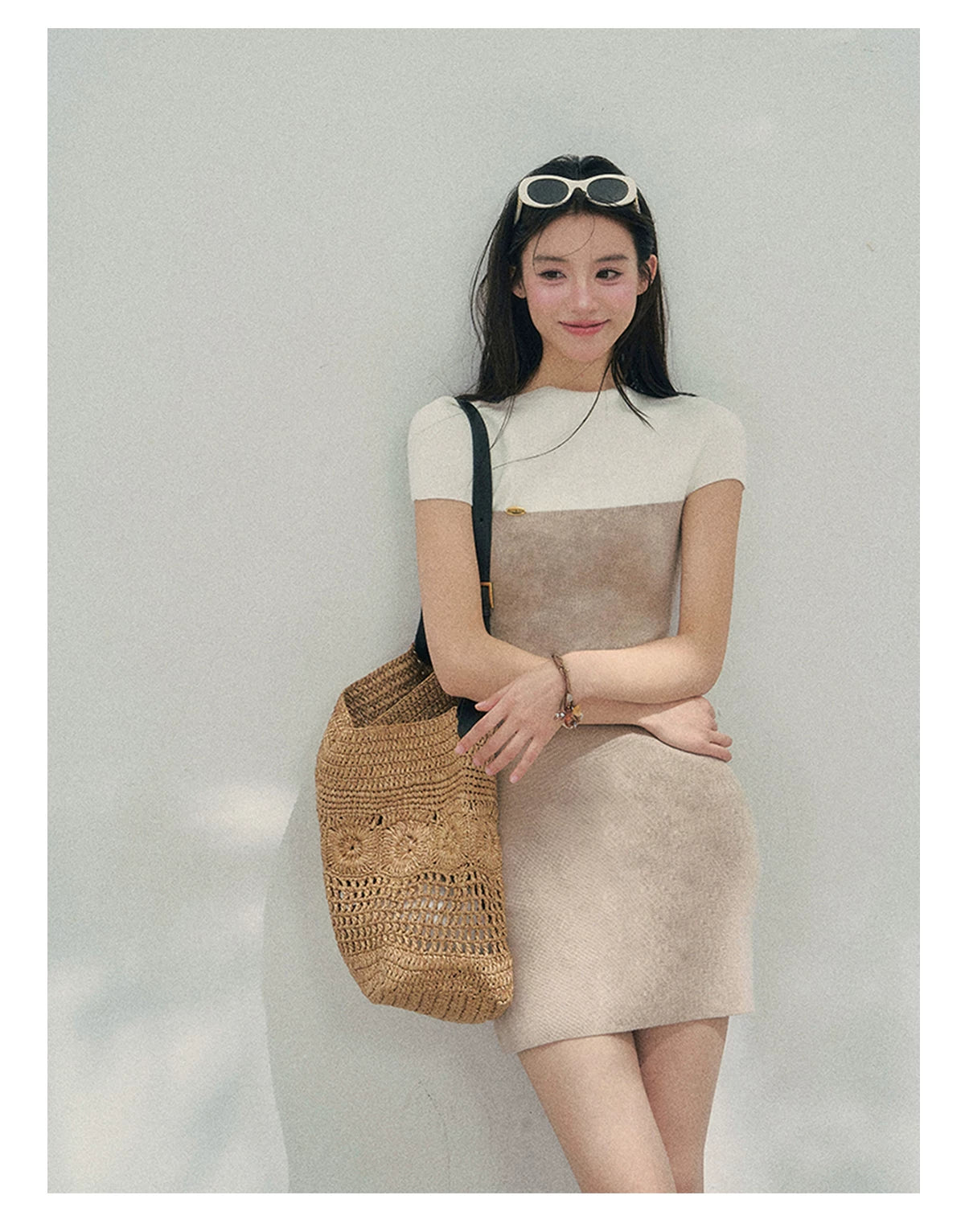 Moonlit Elegance Knit Dress