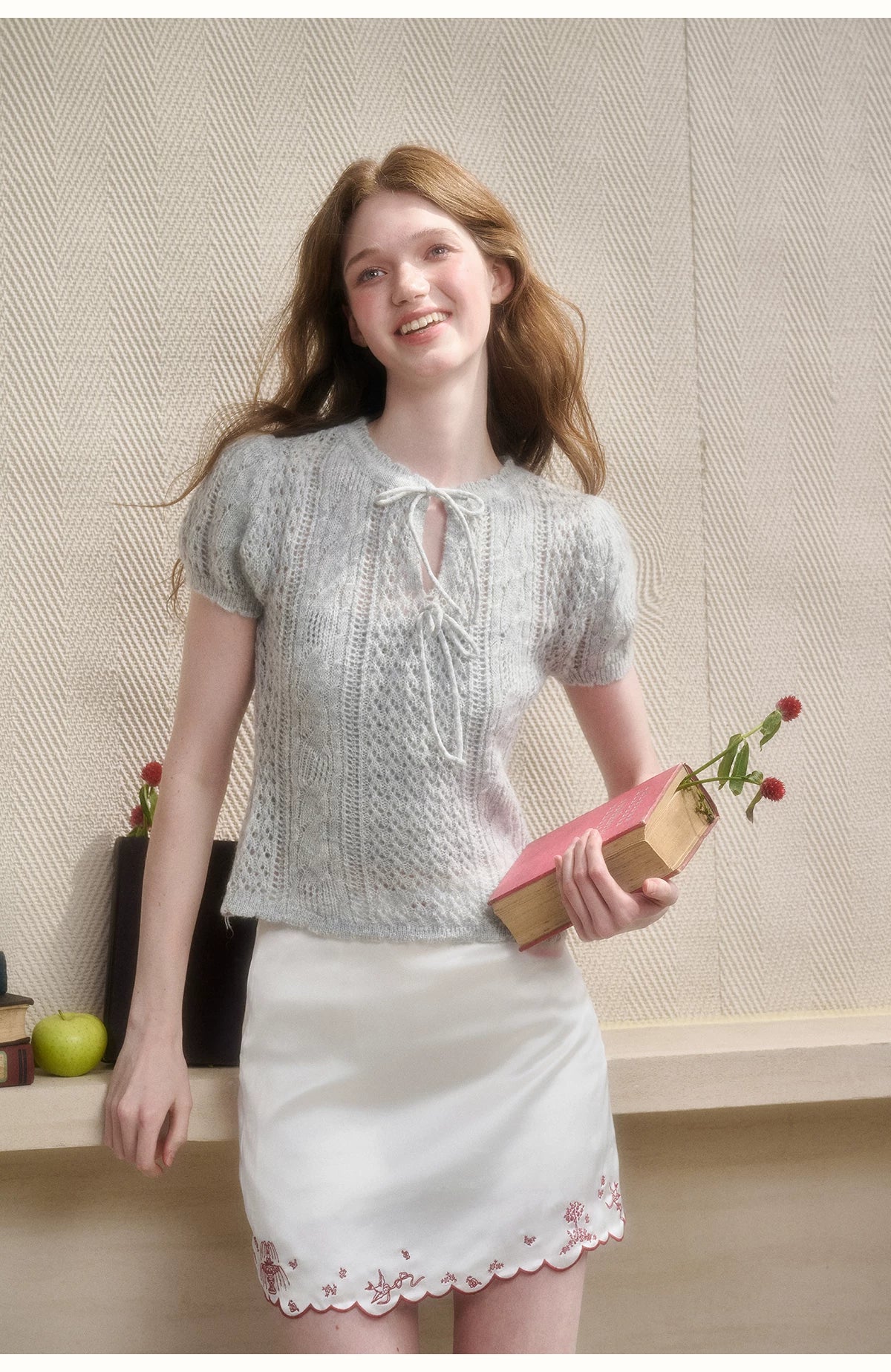 Soft Kitten Mohair Wool Knit Top