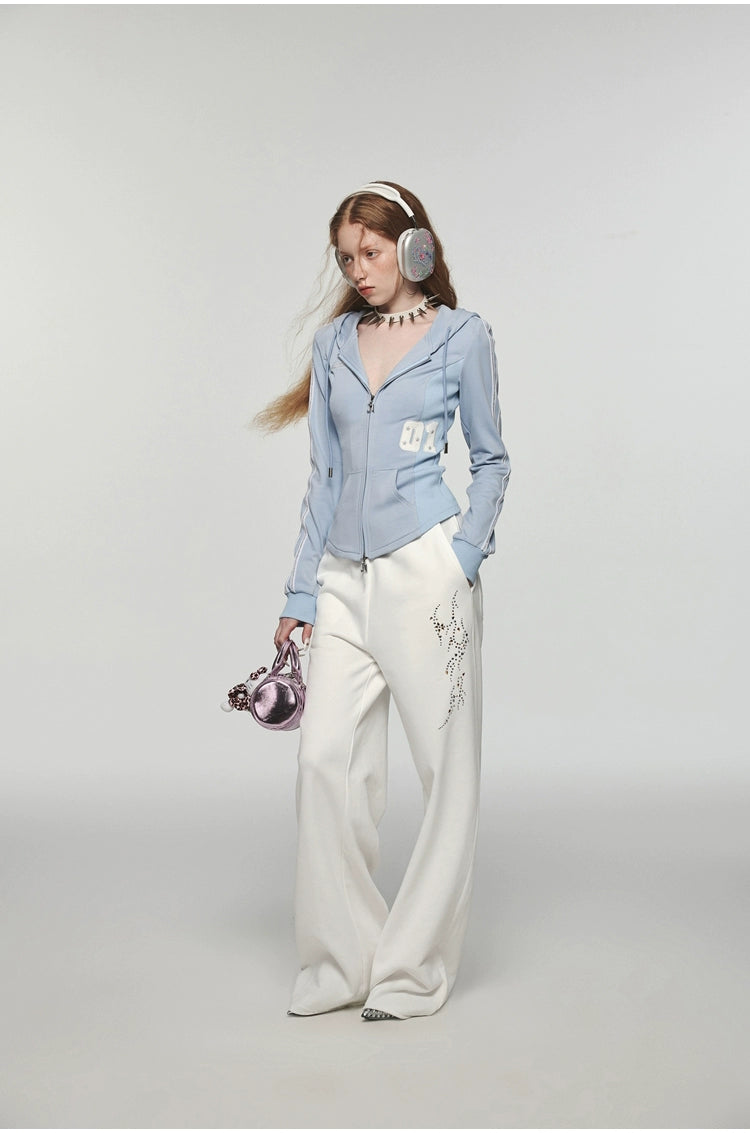 Zip-up Waist Slimming Hoodie - CHINASQUAD