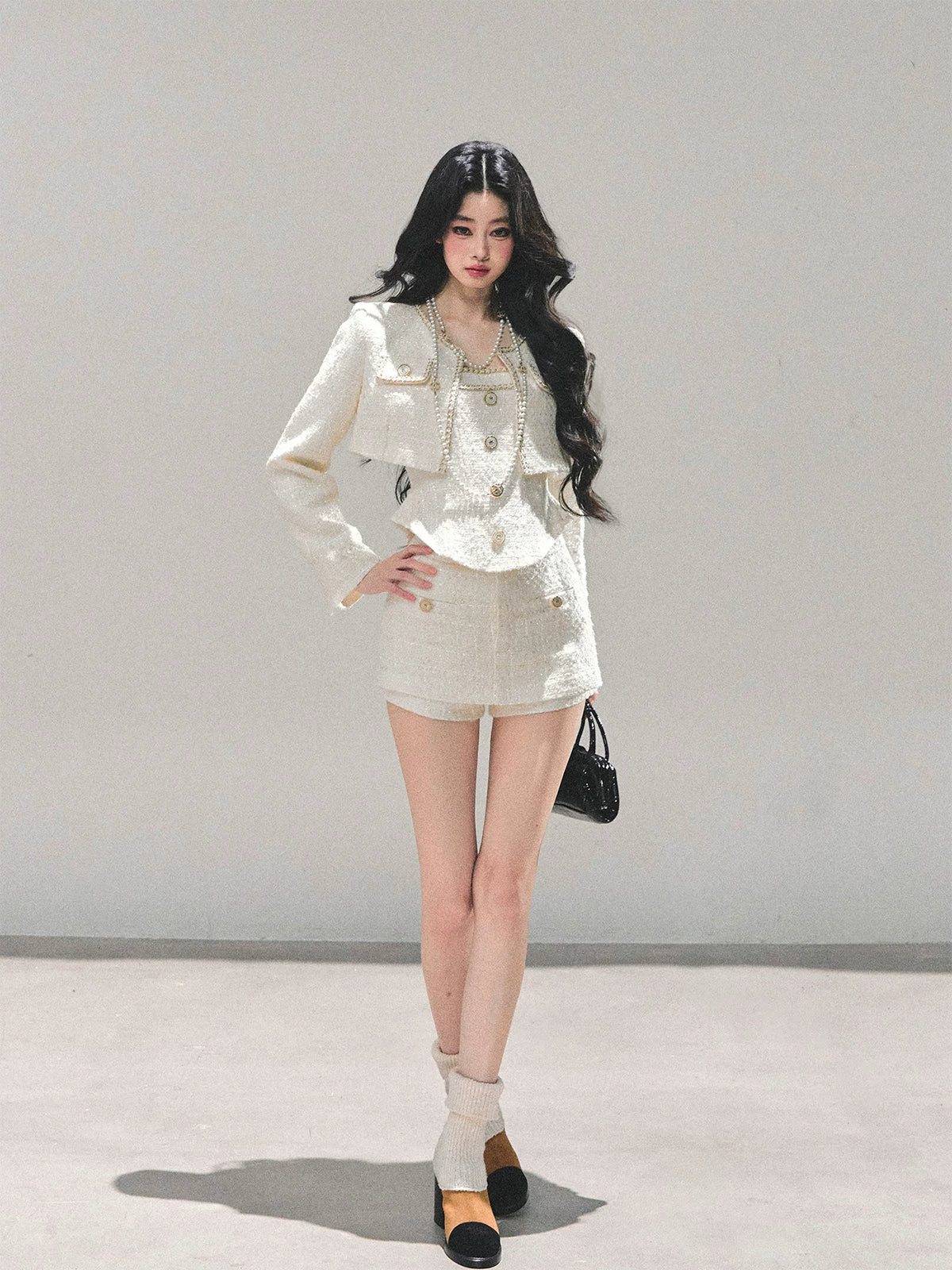 Tweed-Inspired Three-Piece Set