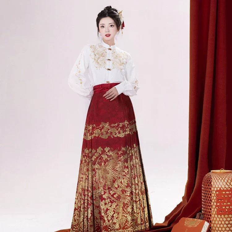 (Final Sale) "梧凤之鸣"Ming-Dynasty Hanfu Set
