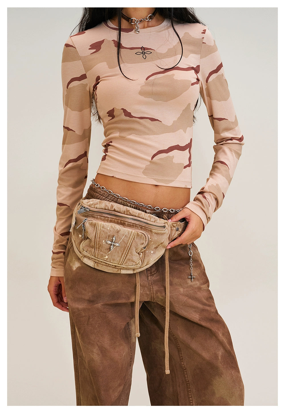Wild Denim Crossbody Waist Bag