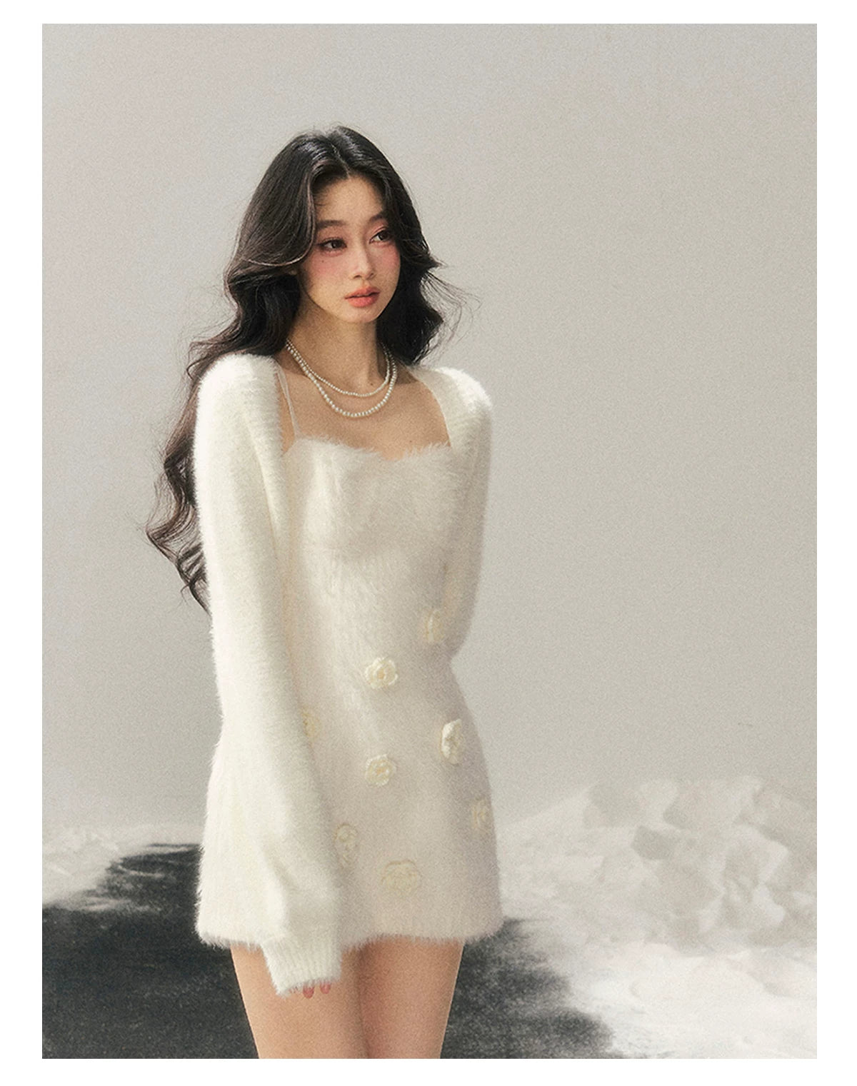 French Cropped Knit Cardigan