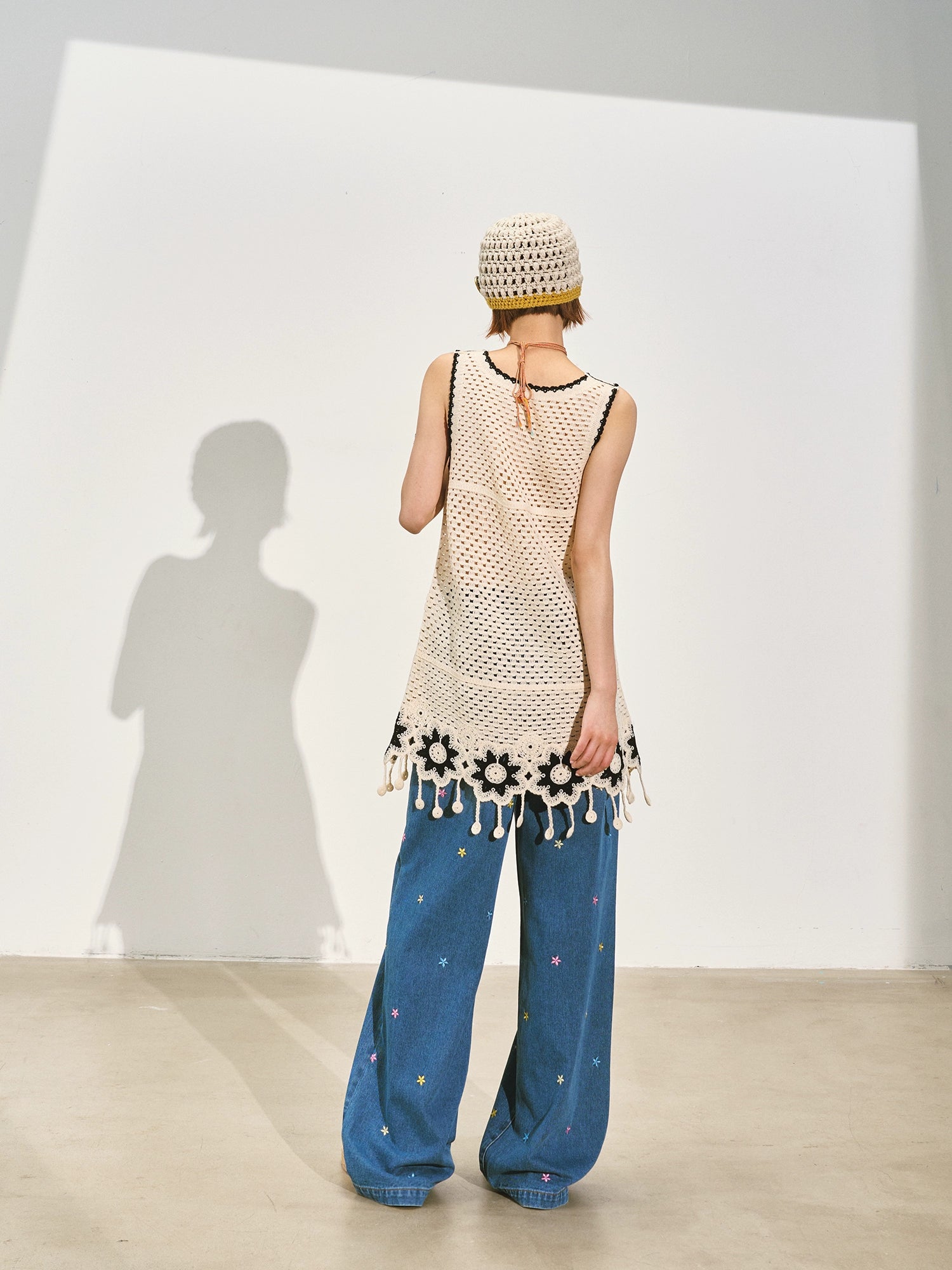 Lace Hollow Out Sleeveless Mini Dress - CHINASQUAD