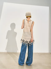 Lace Hollow Out Sleeveless Mini Dress - CHINASQUAD