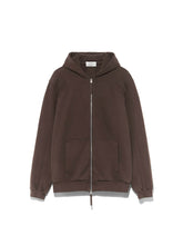 Deep Brown & Grey-Green Patchwork Sweatshirt - CHINASQUAD