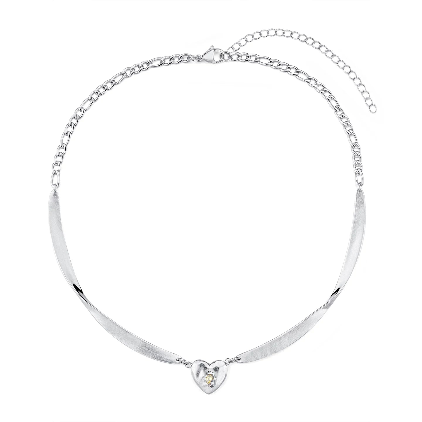 Möbius Heart Line Necklace