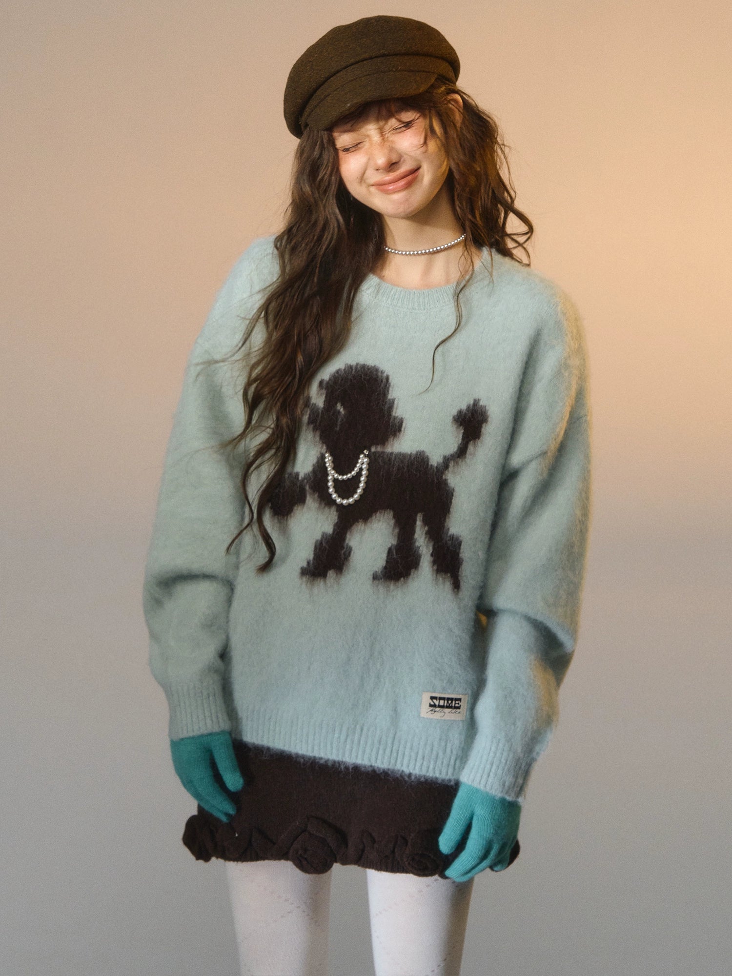 Playful Puppy Crewneck Sweater - CHINASQUAD