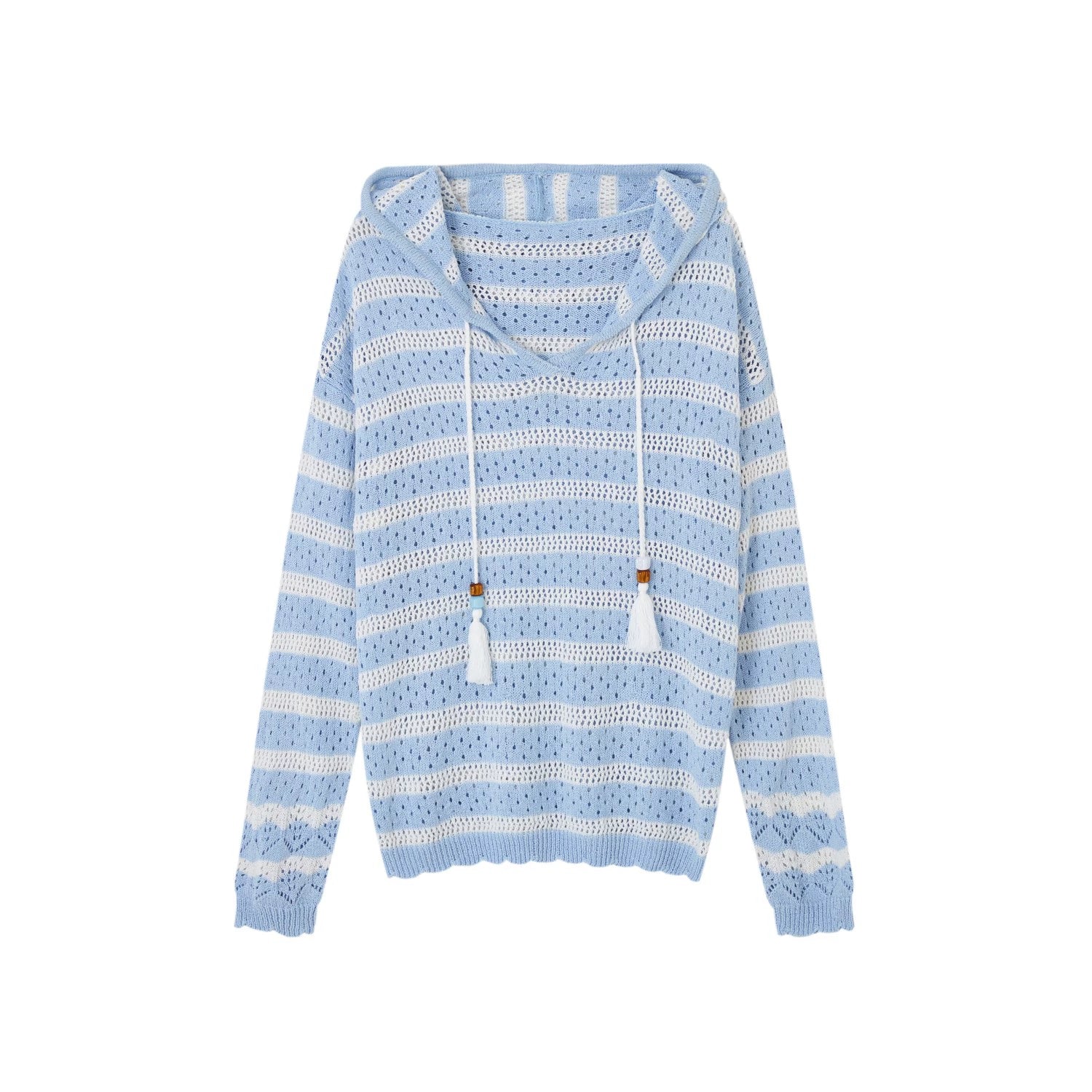 Nautical Loose Hollow Hoodie