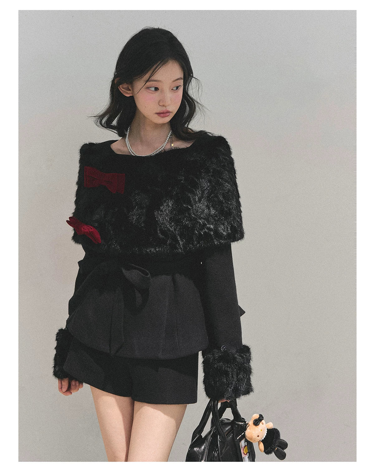 Light Luxury Cape Three-Piece Set