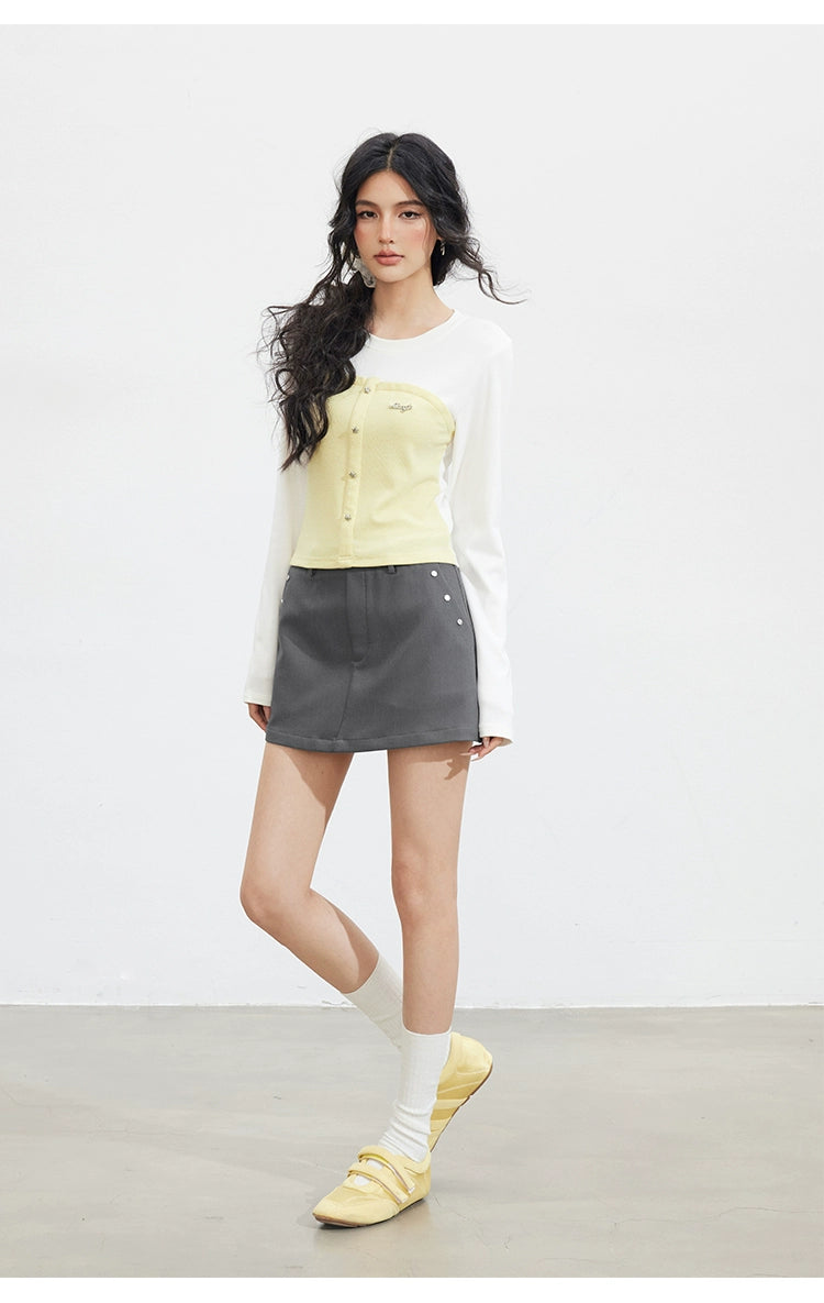Contrast Patchwork T-Shirt