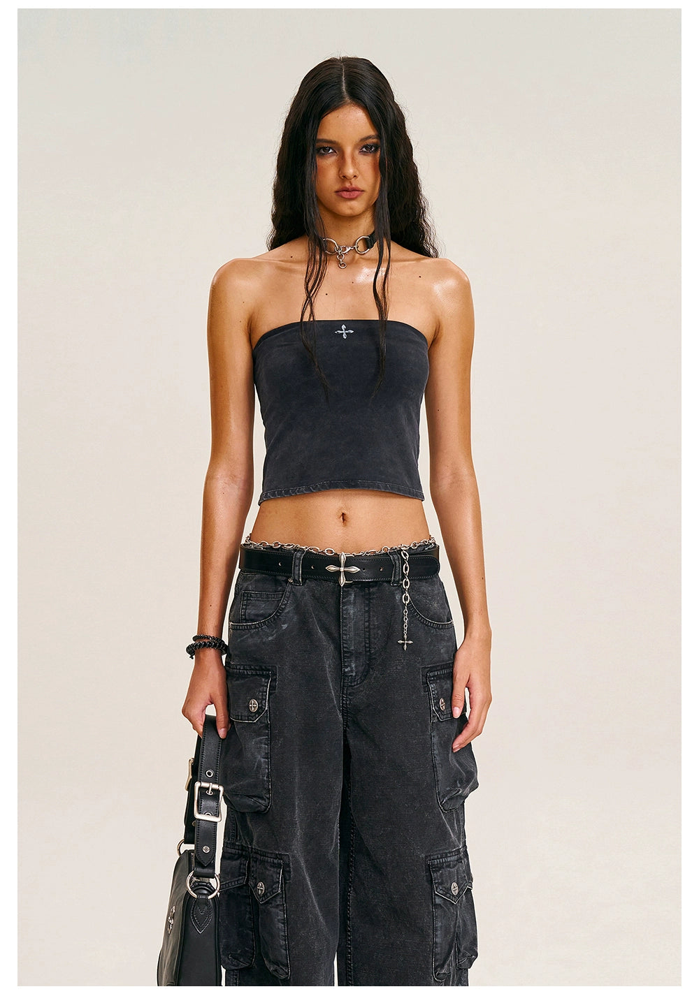 Storm Washed Strapless Bustier - CHINASQUAD