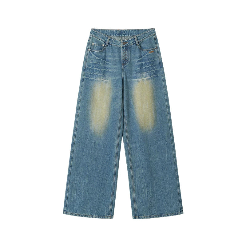 Mule Wide-Leg Denim Pants