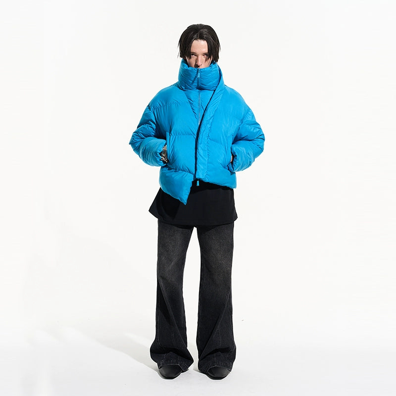 Asymmetric Deconstructed Cotton Padded Jacket - CHINASQUAD