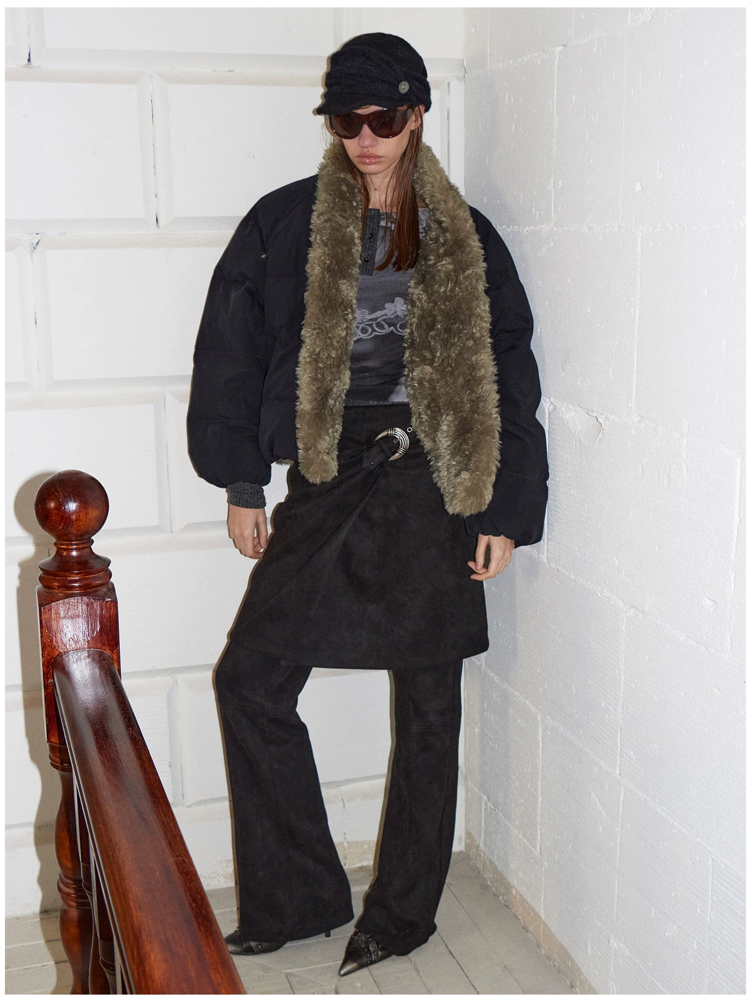 90% Duck Down Fur-Trimmed Parka