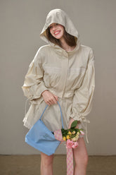 "A Cup of Milk" Relaxed Cotton Trench & Skirt Set - CHINASQUAD