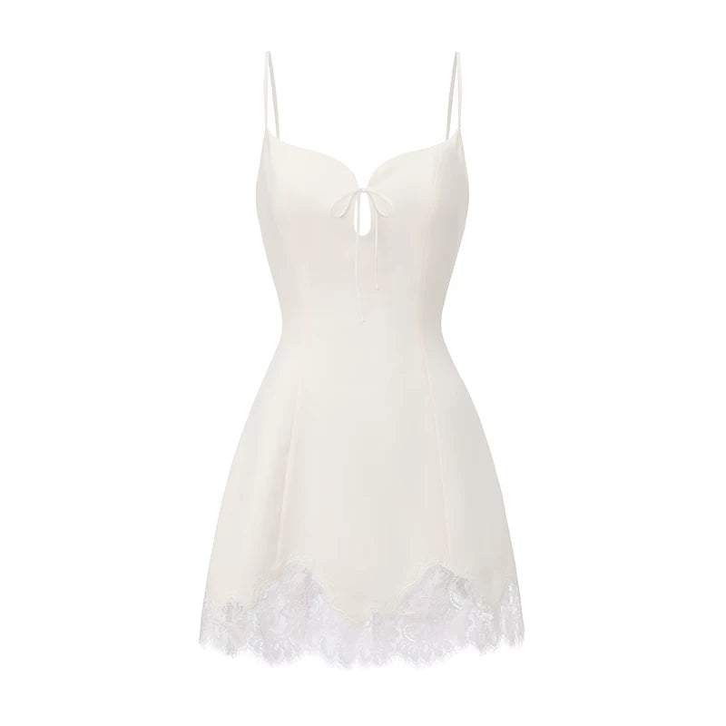 Lace Cut-Out Camisole Dress