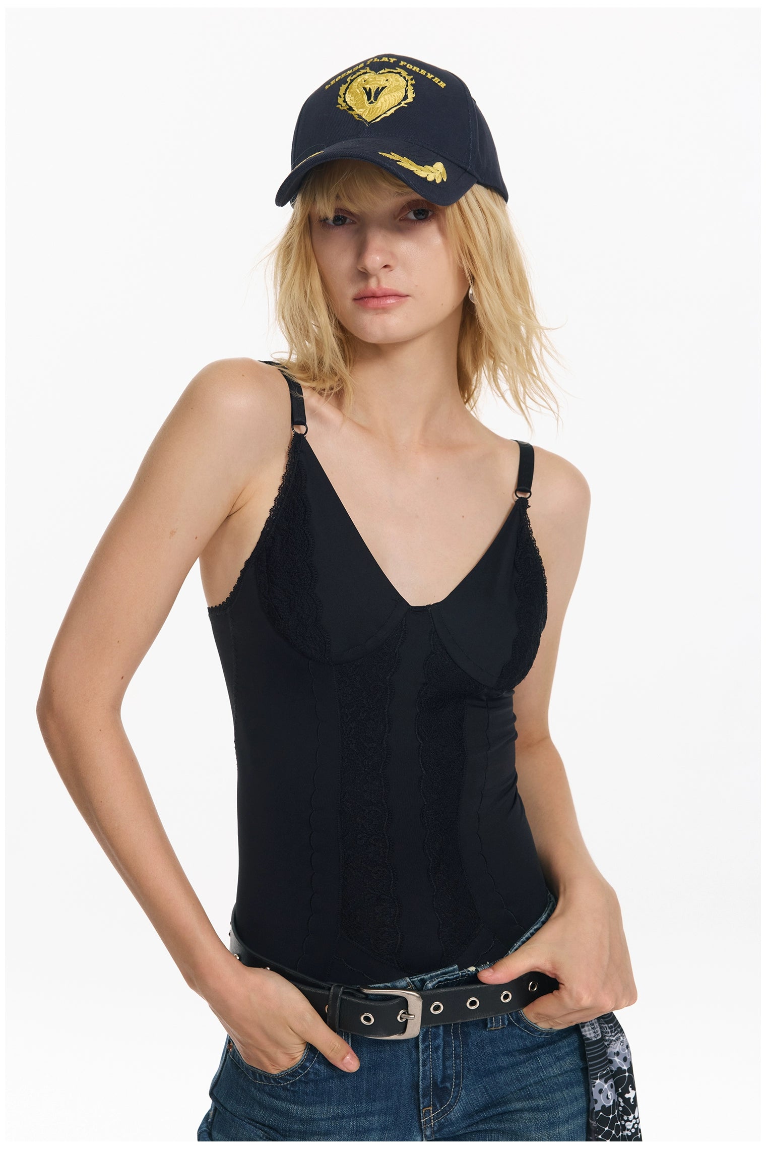 Embroidered Slim Fit Camisole