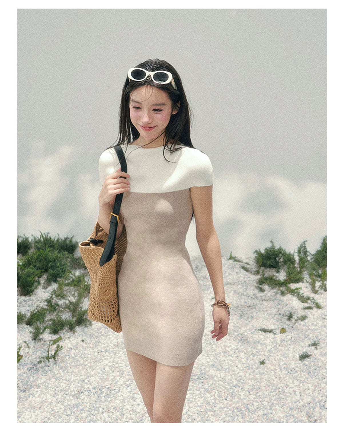 Moonlit Elegance Knit Dress
