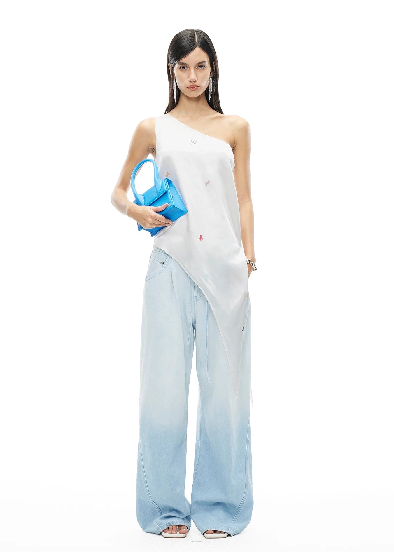 Summer Vacation Breathable Straight-Leg Wide Jeans