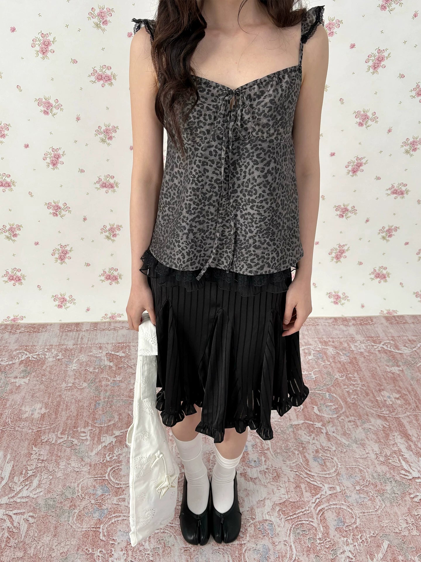 Leopard Print Vintage Vacation Camisole