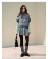 Fair Isle Cape Turtleneck - CHINASQUAD