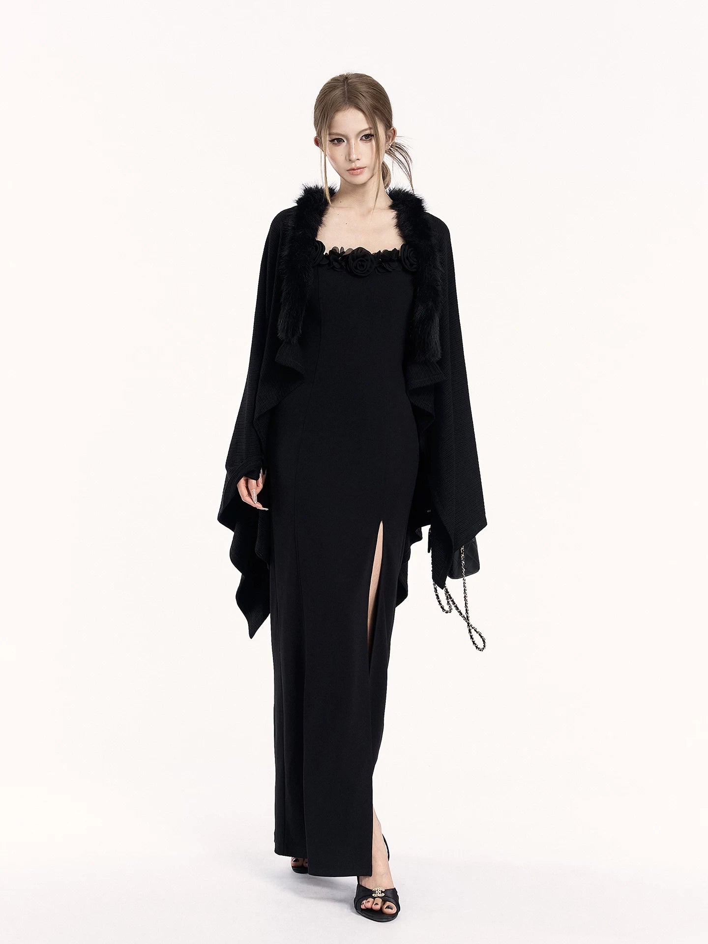 Slim-Fit Satin Camisole Maxi Dress