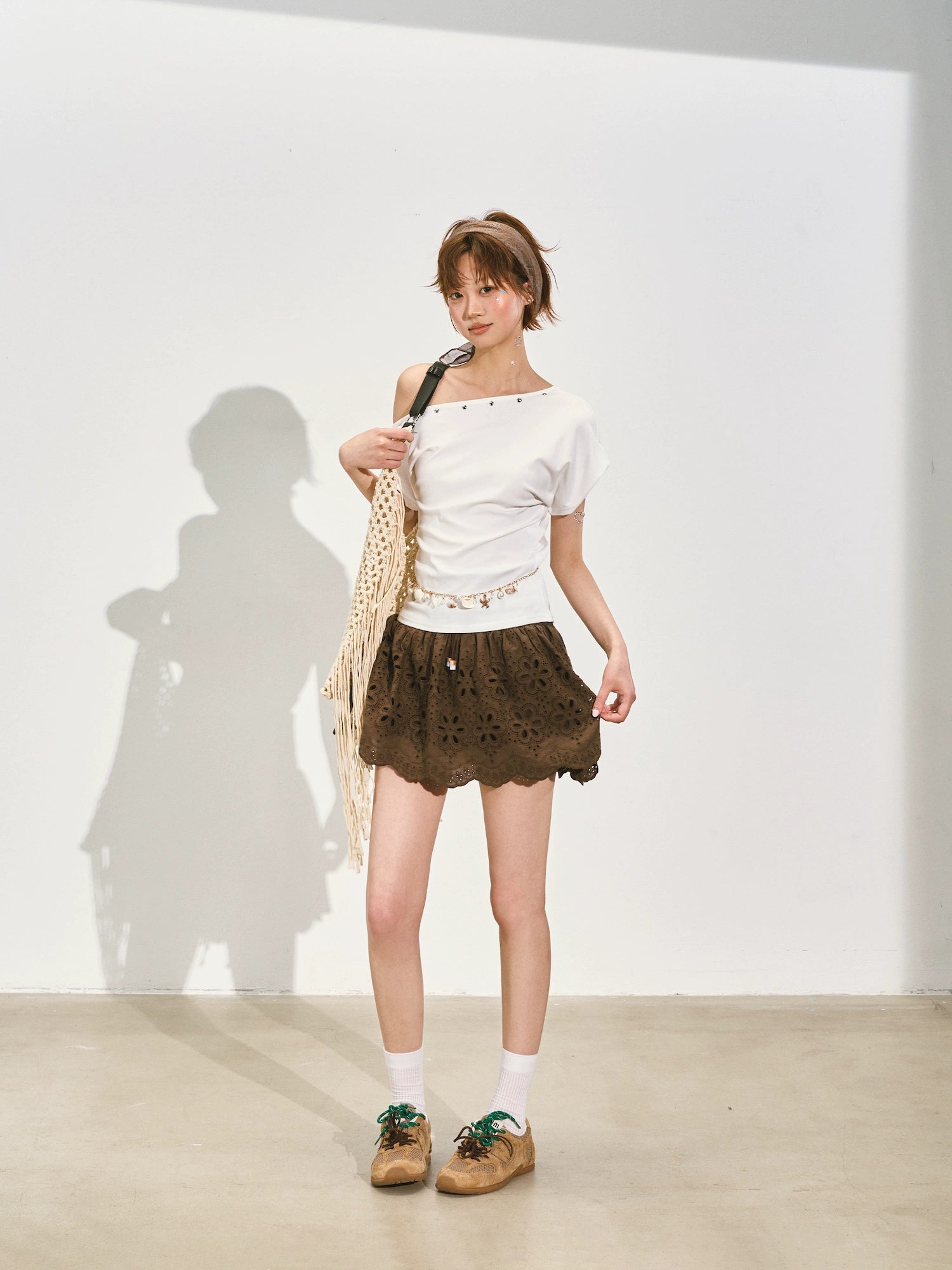 Vacation-Style Sleeveless Top & Skirt Set - CHINASQUAD