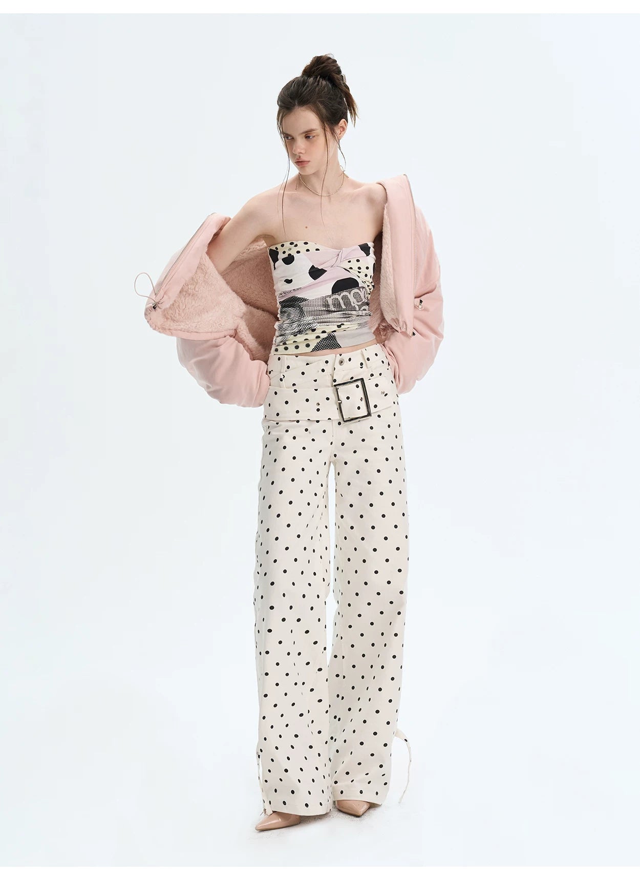 Retro Eco Faux-Fur Cropped Hooded Parka