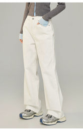 MacyMccoy Logo Embroidered Wide-Leg Jeans - CHINASQUAD