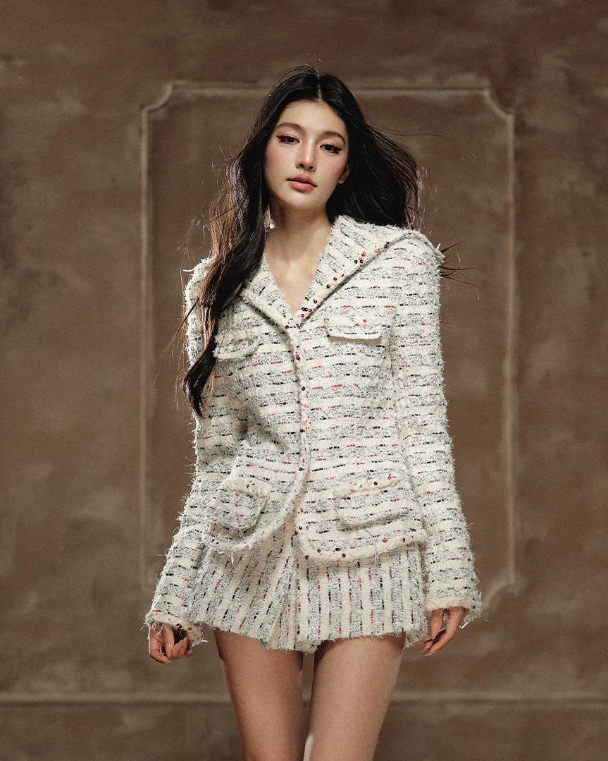 AGAM STUDIO Cropped Jacket & A-Line Mini Skirt Set – view 13