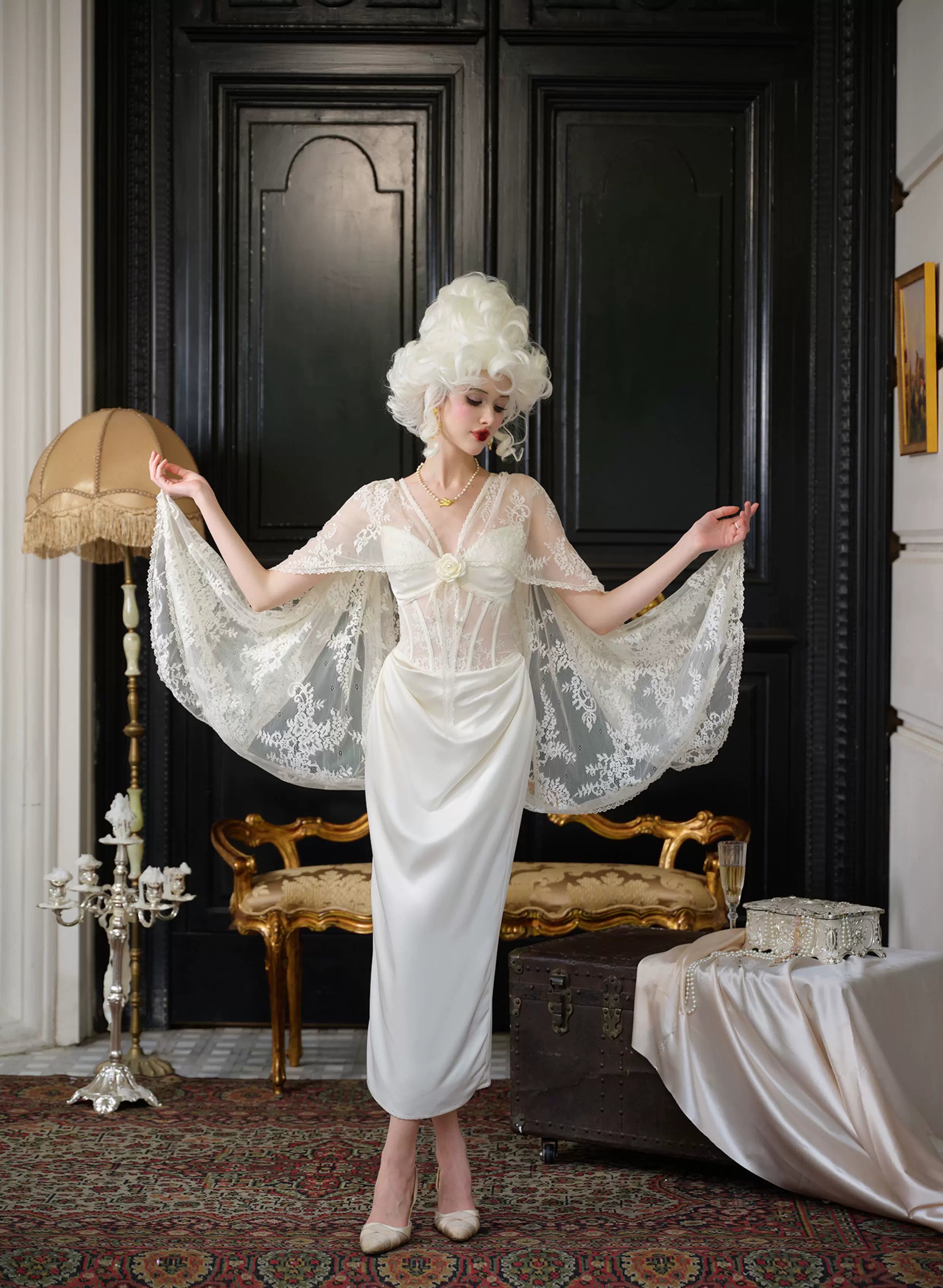 Magic Enchantment Satin Corset Wedding Dress